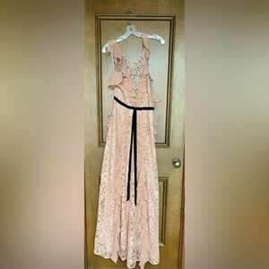 Sachin + Babi Pink One Shoulder Gown